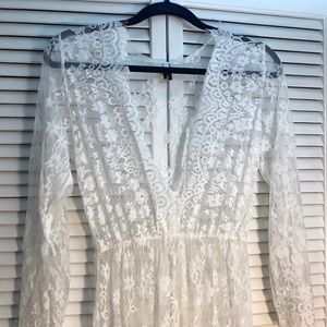 Beautiful Delicate Lace Cover up Dress